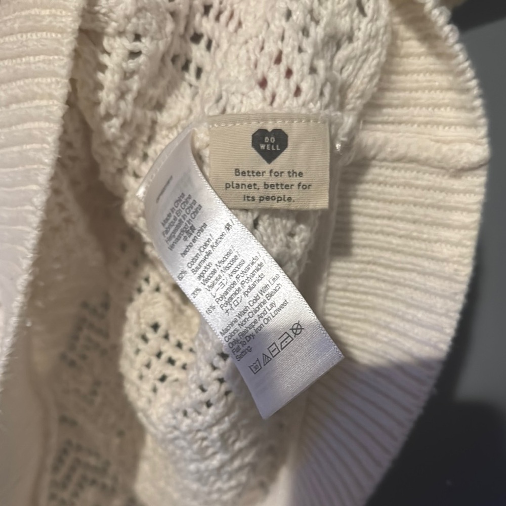 Madewell Cream Knit Blouse - Picture 6 of 8